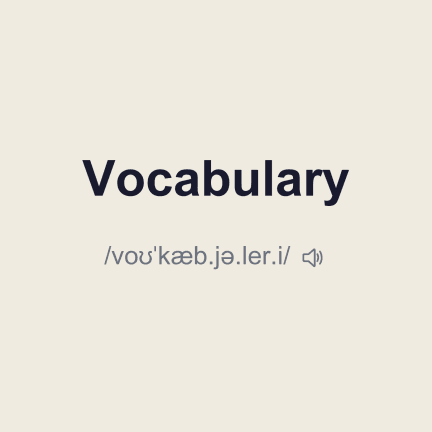 vocabulary